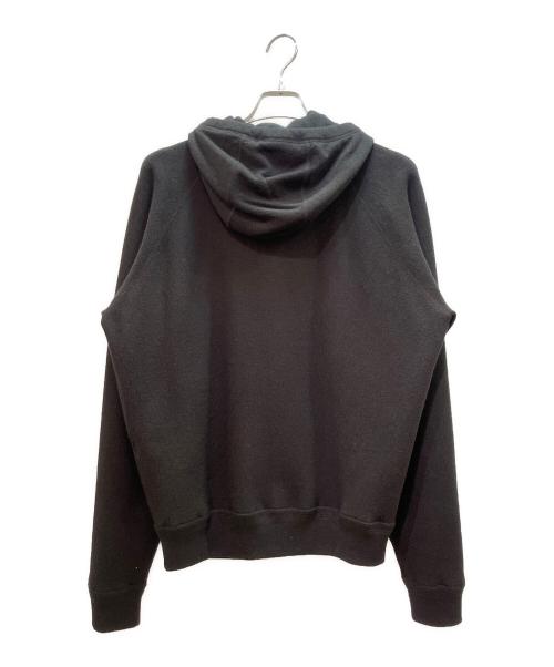 TOM FORD（トムフォード）TOM FORD (トムフォード) レザーパイピングカシミヤジップパーカー ブラック サイズ:50の古着・服飾アイテム