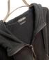 中古・古着 TOM FORD (トムフォード) レザーパイピングカシミヤジップパーカー ブラック サイズ:50：100000円