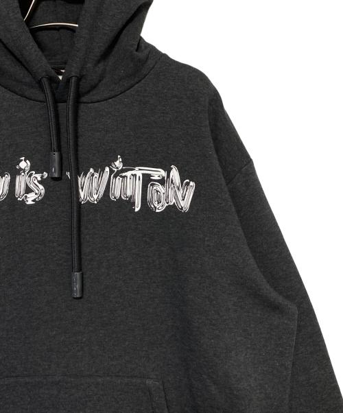 LOUIS VUITTON（ルイ ヴィトン）LOUIS VUITTON (ルイ ヴィトン) 22SS Amen Break フロントロゴプリント プルオーバーパーカー グレー サイズ:XLの古着・服飾アイテム