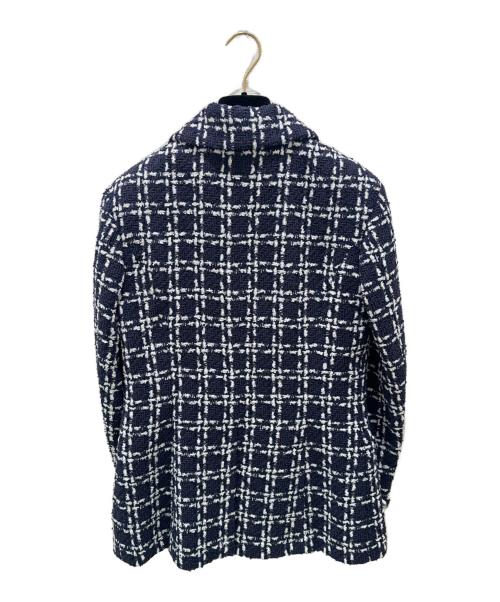 CHANEL（シャネル）CHANEL (シャネル) P75 ココボタンツイードジャケット ネイビー サイズ:36の古着・服飾アイテム