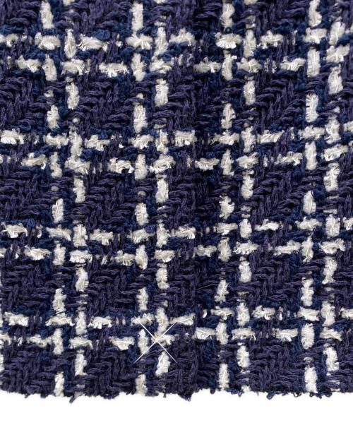 CHANEL（シャネル）CHANEL (シャネル) P75 ココボタンツイードジャケット ネイビー サイズ:36の古着・服飾アイテム