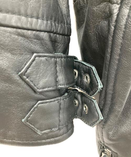 ZARA（ザラ）ZARA (ザラ) ラムレザージャケット ブラック サイズ:SIZEMの古着・服飾アイテム
