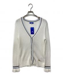 BLUE LABEL CRESTBRIDGE（ブルーレーベルクレストブリッジ）の古着「パールボタンカーディガン」｜ホワイト