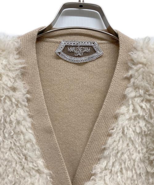 MARLENEDAM（マーレンダム）MARLENEDAM (マーレンダム) カーディガン ベージュ サイズ:40の古着・服飾アイテム