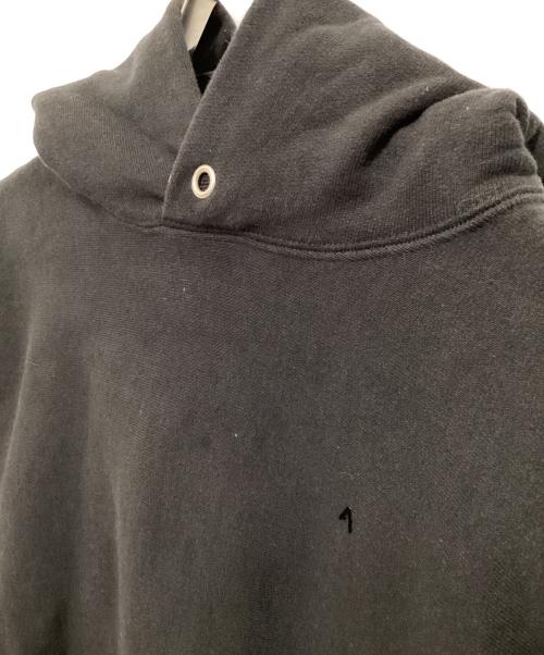 ATON（エイトン）ATON (エイトン) GARMENT DYE URAKE HOODIE ブラック サイズ:2の古着・服飾アイテム