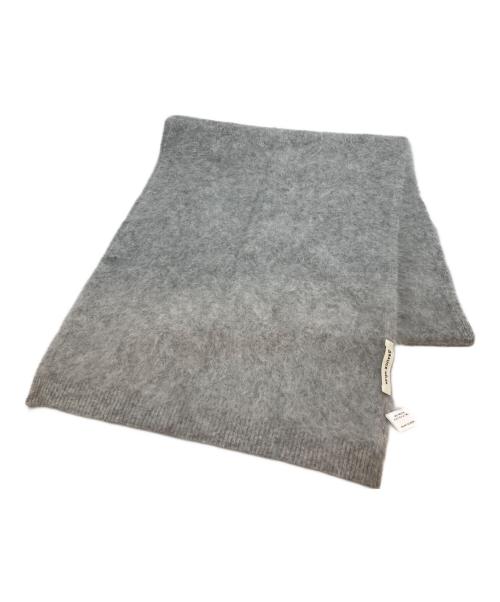 ASAUCE MELER（アソースメレ）ASAUCE MELER (アソースメレ) カシミヤニットストール グレー サイズ:-の古着・服飾アイテム