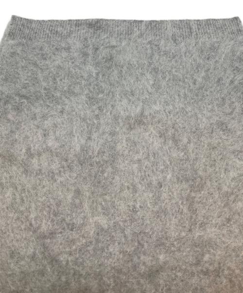 ASAUCE MELER（アソースメレ）ASAUCE MELER (アソースメレ) カシミヤニットストール グレー サイズ:-の古着・服飾アイテム