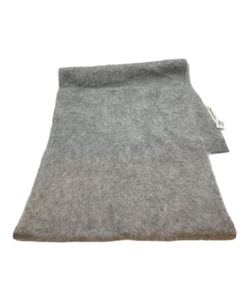 ASAUCE MELER（アソースメレ）ASAUCE MELER (アソースメレ) カシミヤニットストール グレー サイズ:-の古着・服飾アイテム