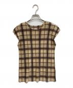 PLEATS PLEASEプリーツプリーズ）の古着「ブラウス」｜ベージュ