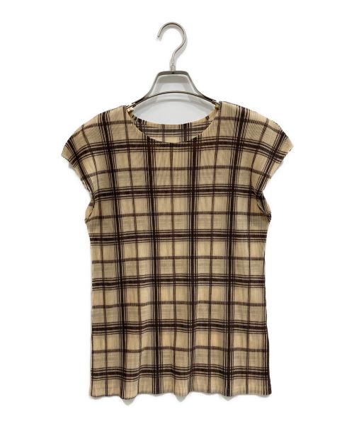PLEATS PLEASE（プリーツプリーズ）PLEATS PLEASE (プリーツプリーズ) ブラウス ベージュ サイズ:3の古着・服飾アイテム