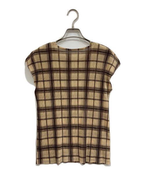 PLEATS PLEASE（プリーツプリーズ）PLEATS PLEASE (プリーツプリーズ) ブラウス ベージュ サイズ:3の古着・服飾アイテム