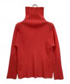 PLEATS PLEASEプリーツプリーズ）の古着「ハイネックブラウス」｜ピンク