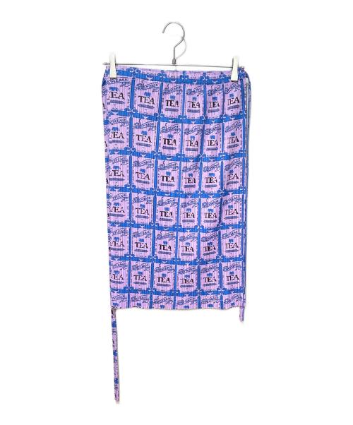 PLEATS PLEASE（プリーツプリーズ）PLEATS PLEASE (プリーツプリーズ) 総柄ラップスカート パープル サイズ:5の古着・服飾アイテム