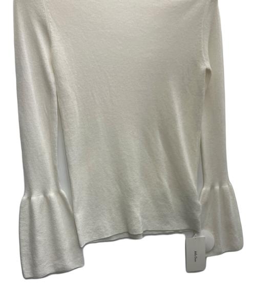 Mila Owen（ミラオーウェン）Mila Owen (ミラオーウェン) フレアスリーブルーズリブニット アイボリー サイズ:SIZE0 未使用品の古着・服飾アイテム