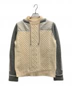 sacaiサカイ）の古着「コントラストパネルセーター」｜アイボリー