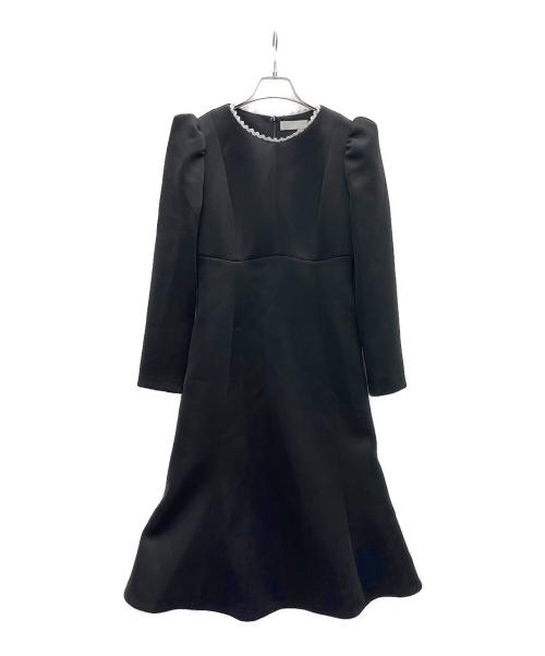 CELFORD（セルフォード）CELFORD (セルフォード) レーストリムポンチワンピース ブラック サイズ:SIZE36の古着・服飾アイテム