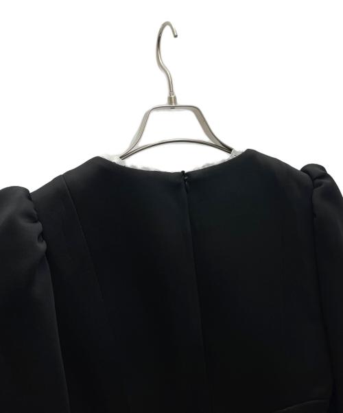 CELFORD（セルフォード）CELFORD (セルフォード) レーストリムポンチワンピース ブラック サイズ:SIZE36の古着・服飾アイテム