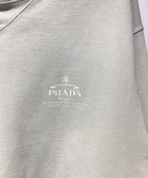 PRADA（プラダ）PRADA (プラダ) フェード加工 スウェットシャツ ライトグリーン サイズ:Sの古着・服飾アイテム