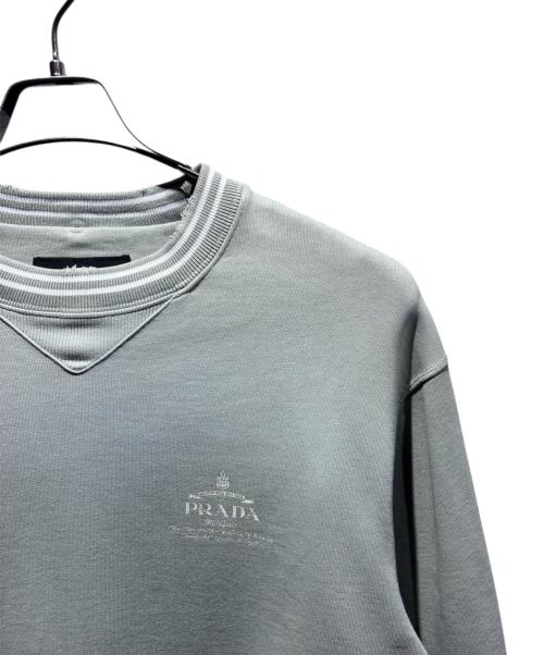 PRADA（プラダ）PRADA (プラダ) コットン スウェットシャツ ライトグリーン サイズ:Sの古着・服飾アイテム