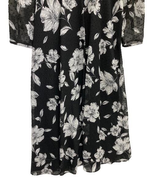 Hobbs London（ホッブスロンドン）Hobbs London (ホッブスロンドン) Orla Floral Jacquard Midi Dress ブラック サイズ:UK6 未使用品の古着・服飾アイテム