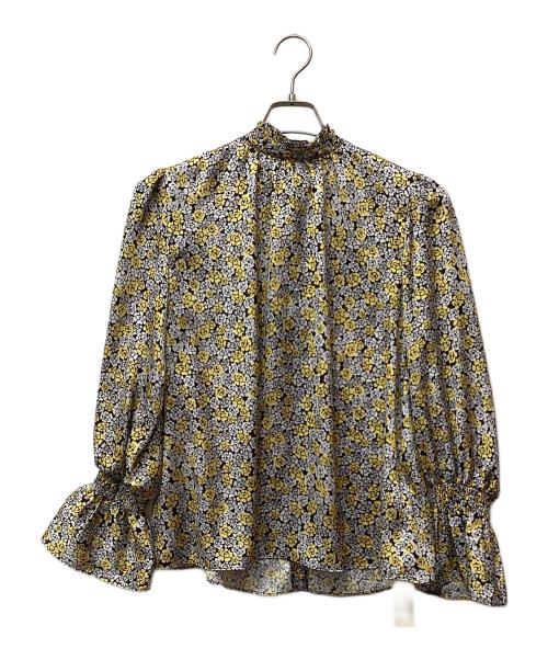 allureville（アルアバイル）allureville (アルアバイル) プチフルールプリントブラウス イエロー サイズ:2 未使用品の古着・服飾アイテム