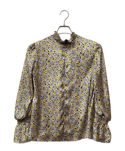 allureville（アルアバイル）allureville (アルアバイル) プチフルールプリントブラウス イエロー サイズ:2 未使用品の古着・服飾アイテム