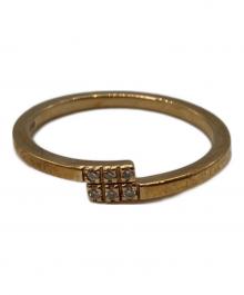 COCOSHNIK（ココシュニック）の古着「ダイヤモンド オーバーラップ ピンキーリング」