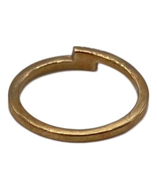 COCOSHNIK（ココシュニック）COCOSHNIK (ココシュニック) ダイヤモンド オーバーラップ ピンキーリング サイズ:３号の古着・服飾アイテム