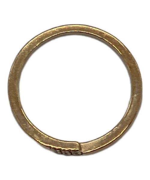 COCOSHNIK（ココシュニック）COCOSHNIK (ココシュニック) ダイヤモンド オーバーラップ ピンキーリング サイズ:３号の古着・服飾アイテム