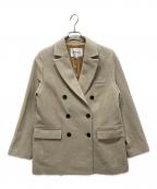 ARPEGE STORYアルページュストーリー）の古着「Wジャケットコート」｜ベージュ