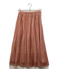 Diagram（ダイアグラム）の古着「フォイルラインプリーツスカート」｜ピンク