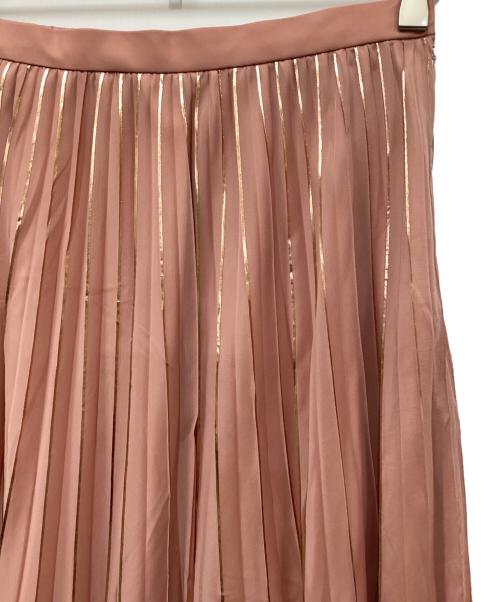 Diagram（ダイアグラム）Diagram (ダイアグラム) フォイルラインプリーツスカート ピンク サイズ:36の古着・服飾アイテム