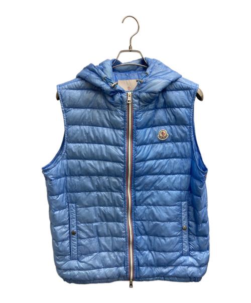 MONCLER（モンクレール）MONCLER (モンクレール) GIEN GILET ダウンベスト ブルー サイズ:4の古着・服飾アイテム