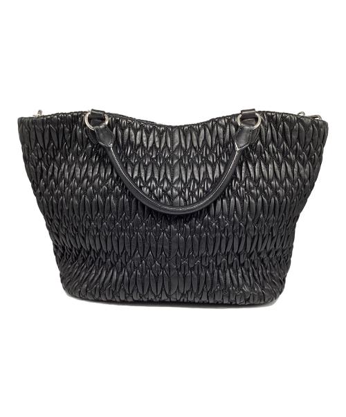 MIU MIU（ミュウミュウ）MIU MIU (ミュウミュウ) ナッパクリスタル ブラックの古着・服飾アイテム