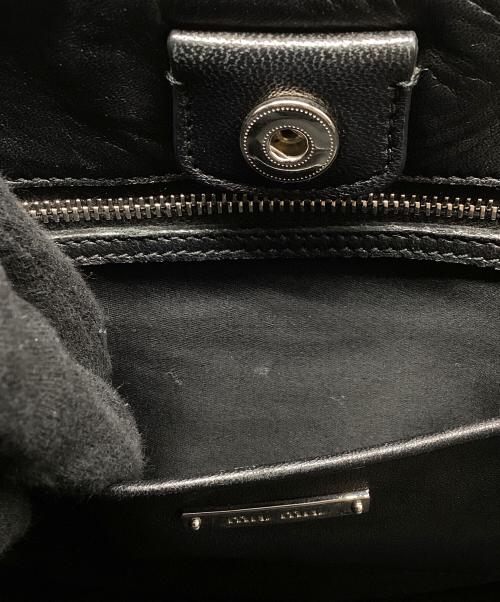 MIU MIU（ミュウミュウ）MIU MIU (ミュウミュウ) ナッパクリスタル ブラックの古着・服飾アイテム