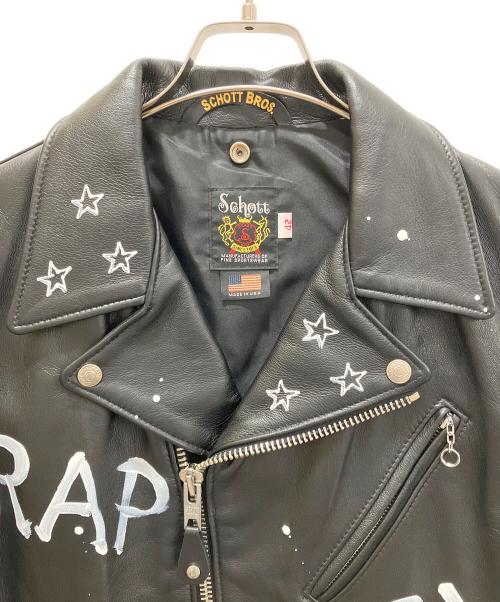 Schott（ショット）Schott (ショット) ONEMADE (ワンメイド) LAMB RIDERS ブラック サイズ:42の古着・服飾アイテム