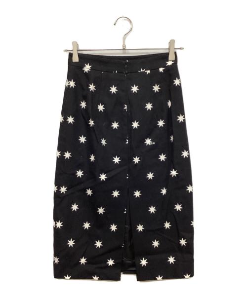 N°21（ヌメロヴェントゥーノ）N°21 (ヌメロヴェントゥーロ) タイトスカート ブラック×ホワイト サイズ:38の古着・服飾アイテム