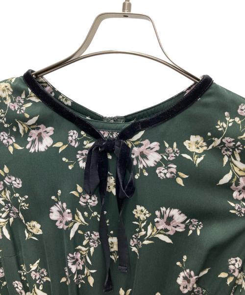 Mystrada（マイストラーダ）Mystrada (マイストラーダ) エアリーサテンワンピース グリーン サイズ:SIZE 38 未使用品の古着・服飾アイテム