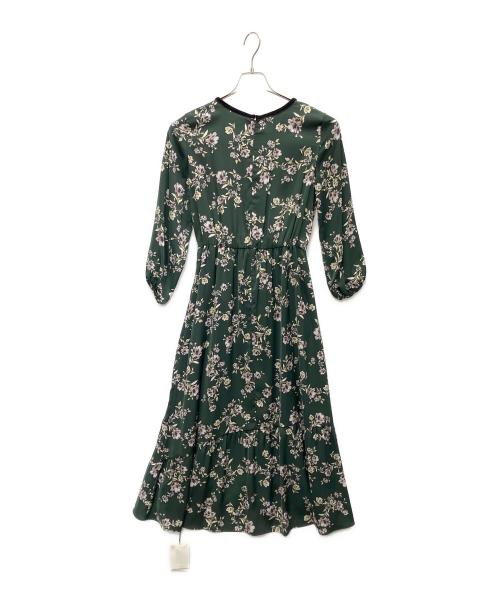 Mystrada（マイストラーダ）Mystrada (マイストラーダ) エアリーサテンワンピース グリーン サイズ:SIZE 38 未使用品の古着・服飾アイテム