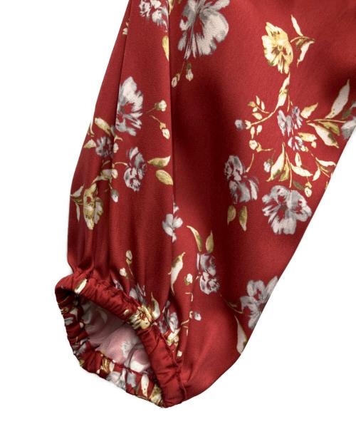 Mystrada（マイストラーダ）Mystrada (マイストラーダ) エアリーサテンワンピース レッド サイズ:SIZE 38 未使用品の古着・服飾アイテム