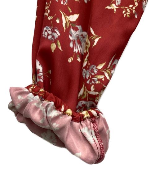 Mystrada（マイストラーダ）Mystrada (マイストラーダ) エアリーサテンワンピース レッド サイズ:SIZE 38 未使用品の古着・服飾アイテム