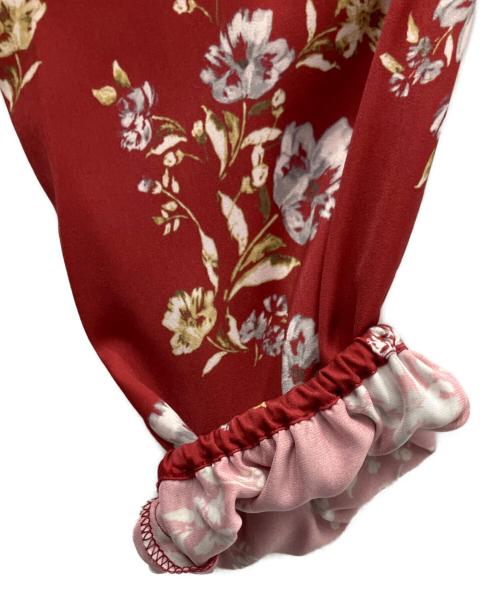 Mystrada（マイストラーダ）Mystrada (マイストラーダ) エアリーサテンワンピース レッド サイズ:SIZE 38 未使用品の古着・服飾アイテム