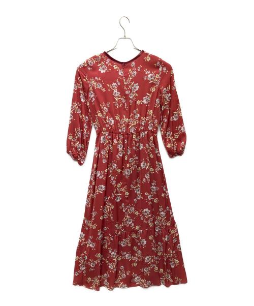 Mystrada（マイストラーダ）Mystrada (マイストラーダ) エアリーサテンワンピース レッド サイズ:SIZE 38 未使用品の古着・服飾アイテム