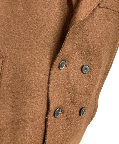 HARRIS WHARF LONDON（ハリスワーフロンドン）HARRIS WHARF LONDON (ハリスワーフロンドン) ウールダブルコート ブラウン サイズ:46の古着・服飾アイテム