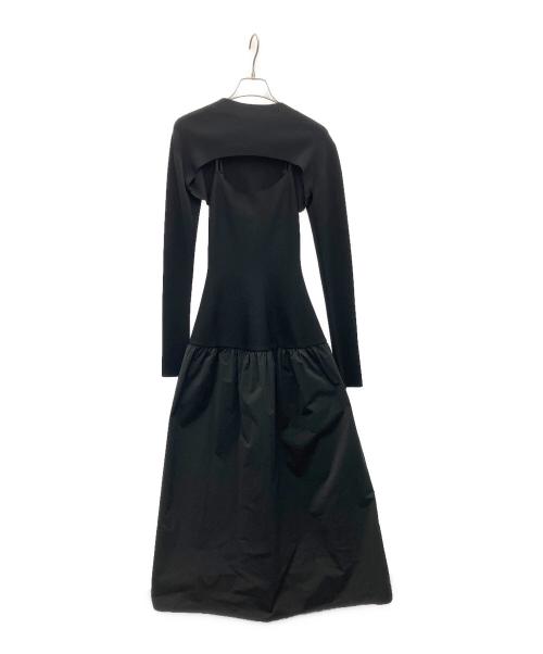 JILL STUART（ジルスチュアート）JILL STUART (ジルスチュアート) タフタドッキング 2WAYワンピース ブラック サイズ:SIZE2 未使用品の古着・服飾アイテム