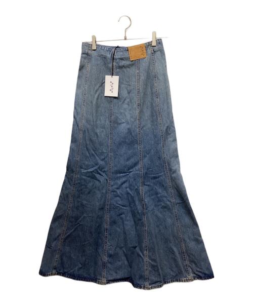 haikure（ハイクル）haikure (ハイクル) マーメイドデニムスカート インディゴ サイズ:26 未使用品の古着・服飾アイテム