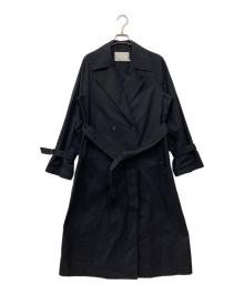 icB（アイシービー）の古着「メモリーストレッチタフタ トレンチコート」｜ネイビー