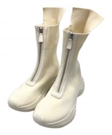 emmi（エミ）の古着「Vibramニットブーツ」｜ホワイト
