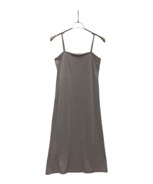 Noble（ノーブル）Noble (ノーブル) トリコットシアーワンピース ベージュ サイズ:SIZEFREEの古着・服飾アイテム