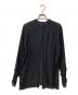 willfully (ウィルフリー) shirring pattern band collar sheer BL ブラック サイズ:Free：4500円